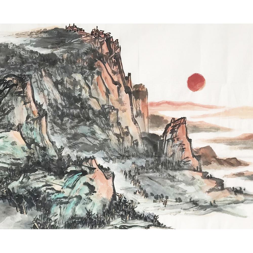 张继博·国画《稳如泰山》