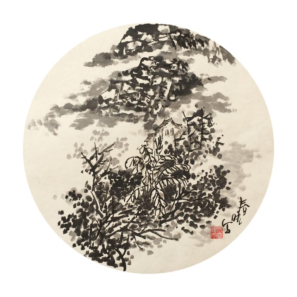 刘春晓·国画《山水小品》